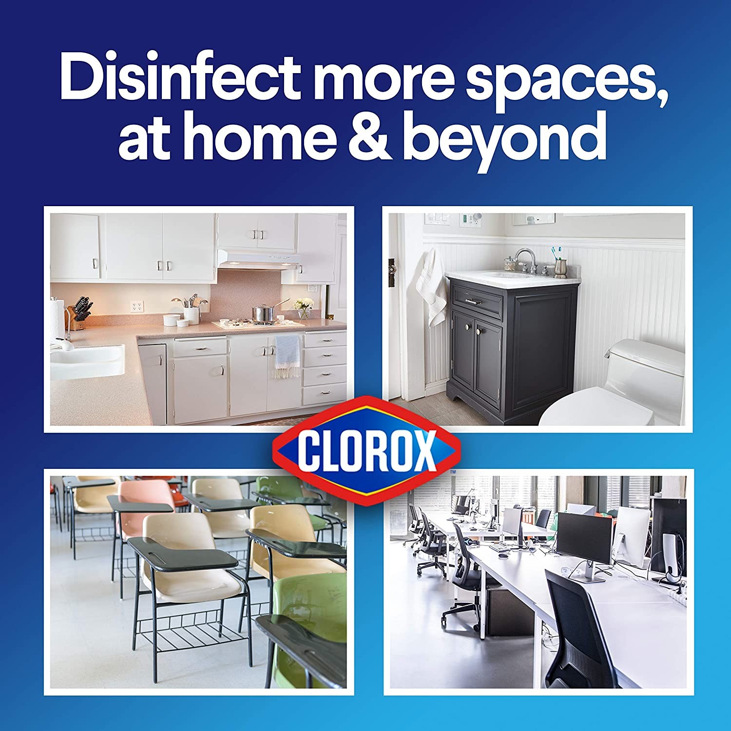 กระดาษเปียกทำความสะอาดพร้อมกำจัดเชื้อโรค CLOROX Disinfecting Wipes Fresh Scent (75 Wet Wipes)