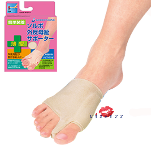 (เท้าขวา Size L) Sorbo Hallux Valgus Supporter อุปกรณ์ช่วยภาวะนิ้วเท้าผิดรูป คดงอ ผลิตจากผ้าและซิลิโคนเนื้อนุ่ม ช่วยให้รู้สึกสบายเวลาสวมใส่