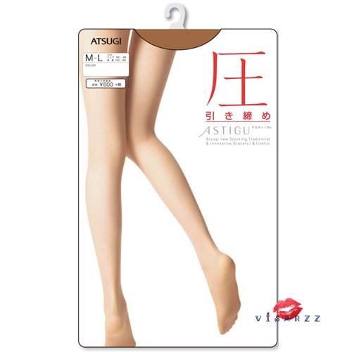 (Size L-LL #323) Atsugi Compression FP6891 เรียวขากระชับทุกส่วนตั้งแต่ต้นขาถึงตาตุ่ม ด้วยเทคโนโลยีการถักทอเพิ่มการรัดกระชับทุกส่วน ให้ดูขาสวยกว่าทุกวัน