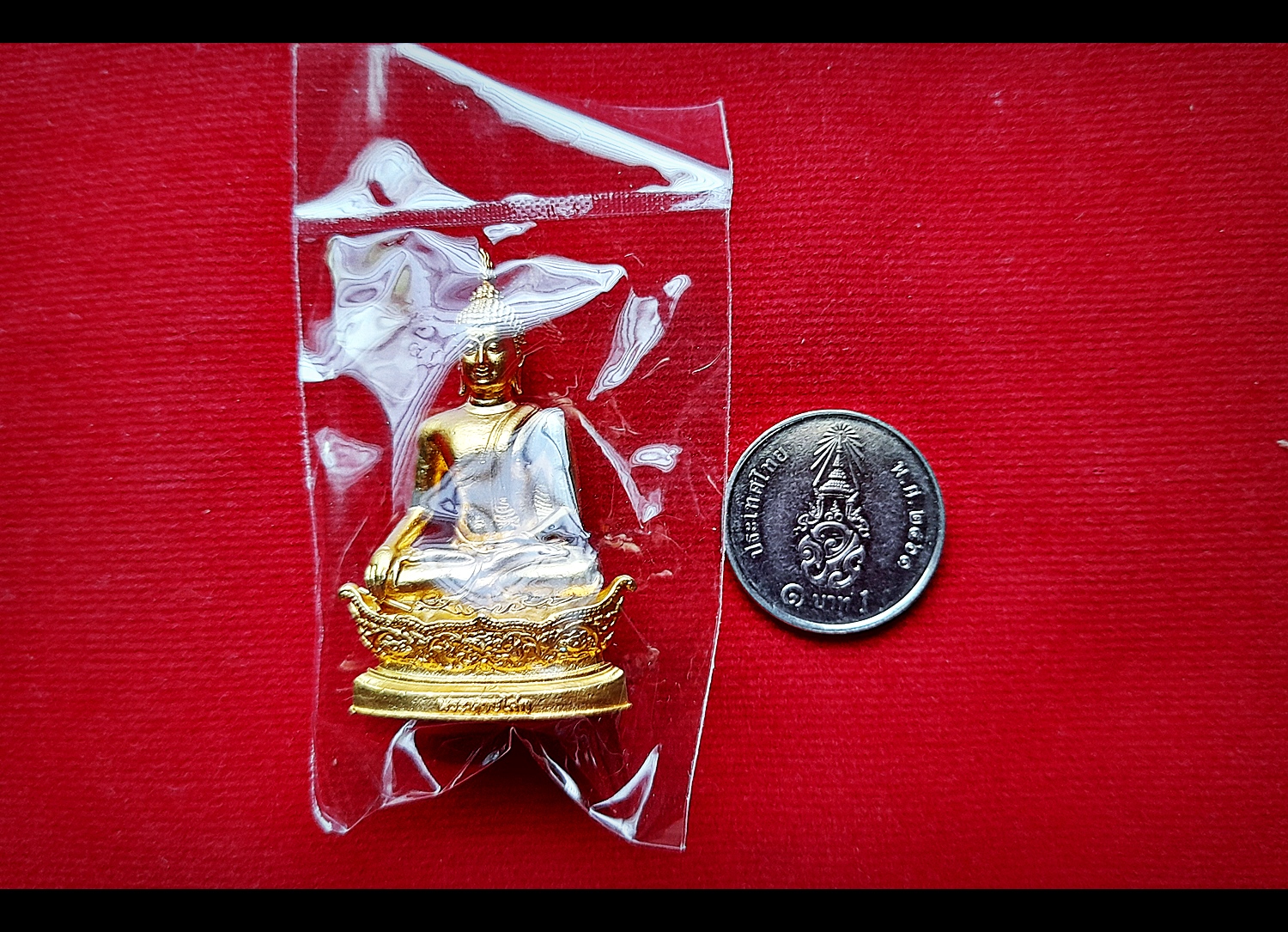 รูปหล่อ หลวงพ่อหายโศก(พระหายโศก) (ขนาดบูชา หน้าตัก1นิ้ว) เนื้อทองเหลืองปัดเงา ปี2561