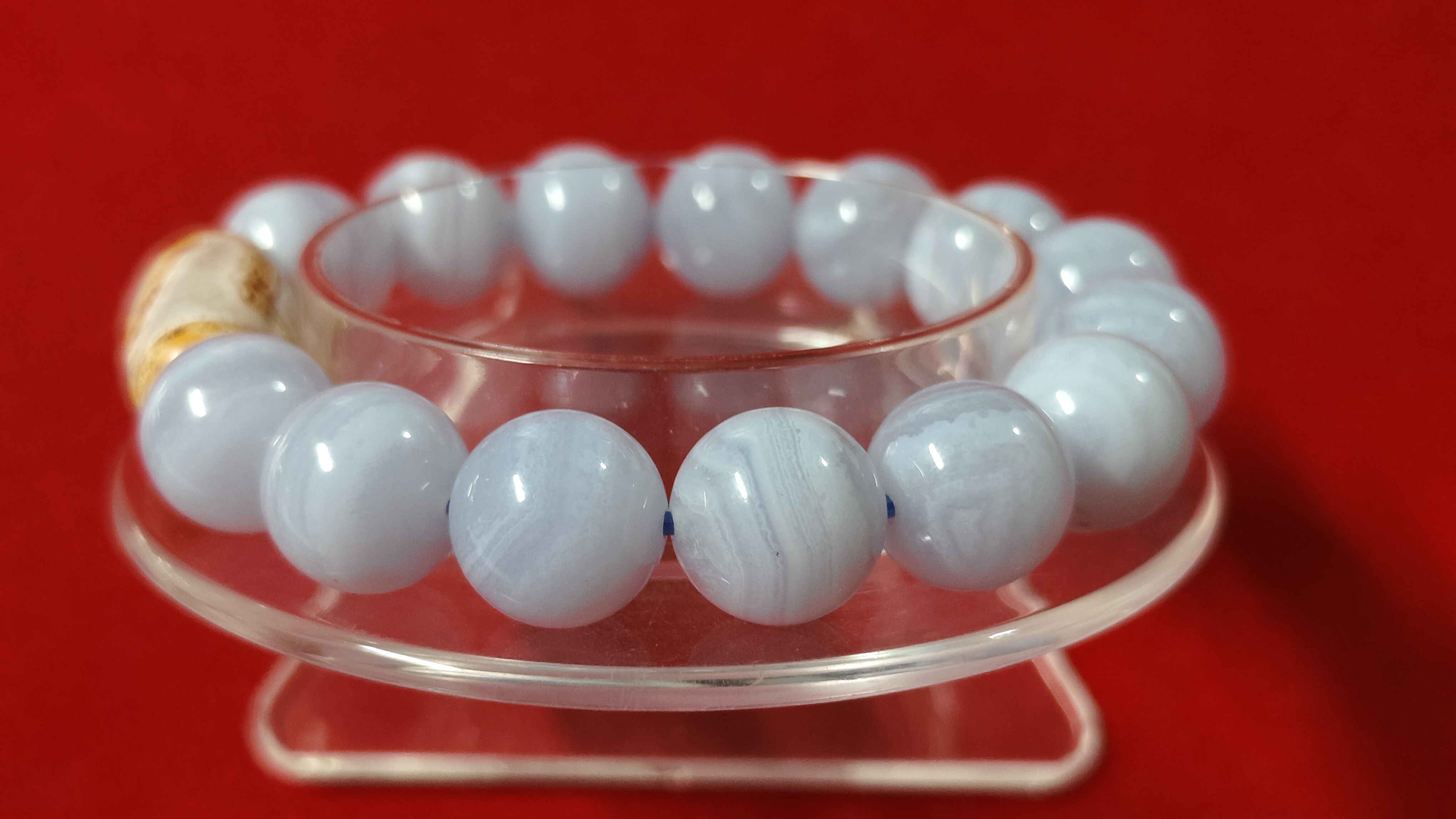 #ข้อมือหินทิเบต-บลูเลซอาเกตรหัสbh-0046