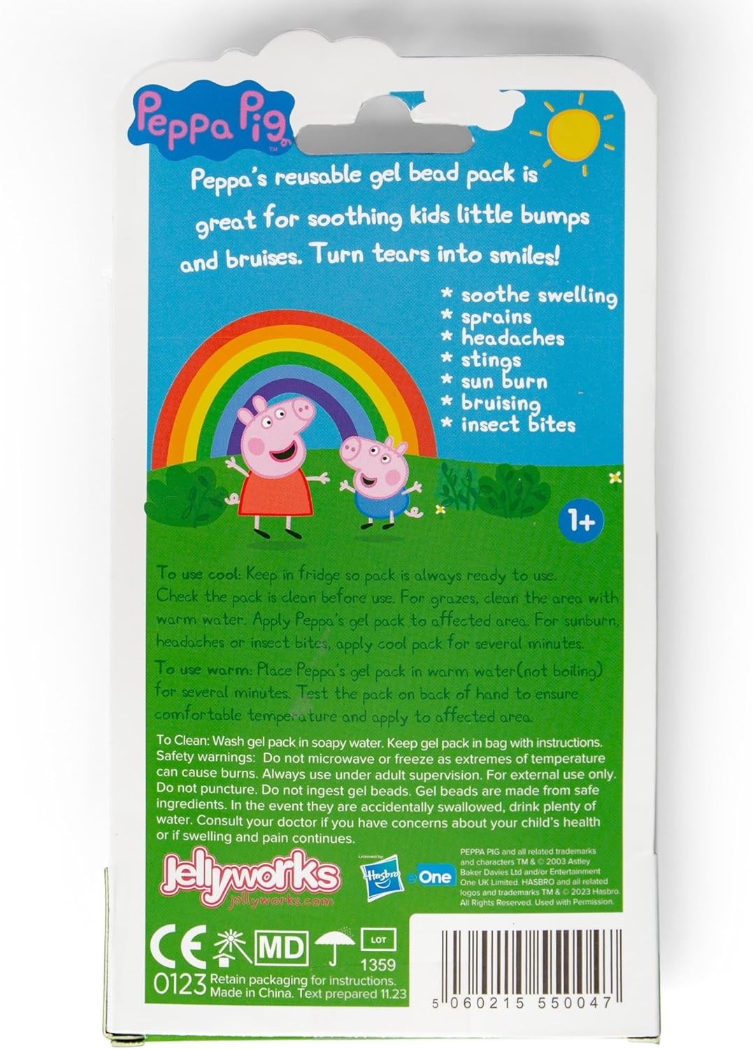 เจลประคบร้อนและเย็น Jellyworks Peppa Pig in the Puddle Bruise Soother