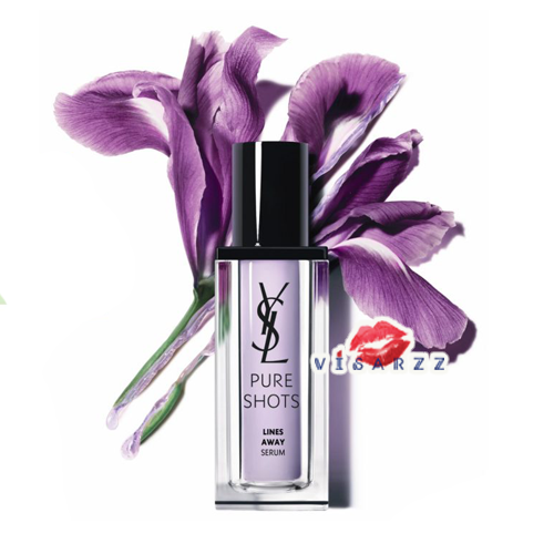 (กล่องม่วง 30mL) YSL Yves Saint Laurent Pure Shots Lines Away Serum 30mL ชาร์ตผิวเร็วในช็อตเดียว ผสานพลังของไอริส + ไฮยาลูรอนิกแอซิด ช่วยให้ผิวเรียบเนียน ริ้วรอยตื้นและลึกดูจางลง