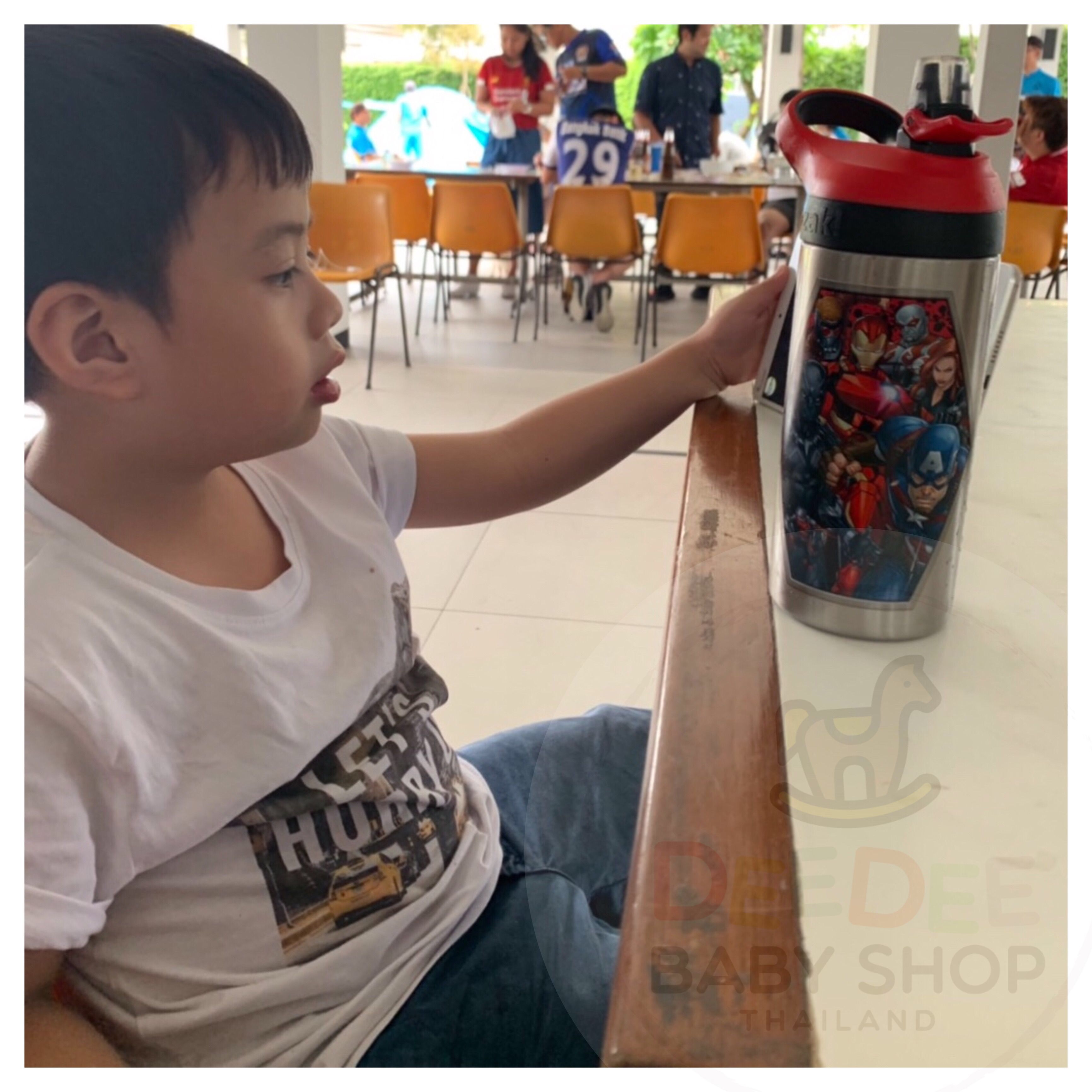 กระติกน้ำเสตนเลสสำหรับเด็ก Zak! PJ Masks 19.5 Oz. Stainless Steel Water Bottle