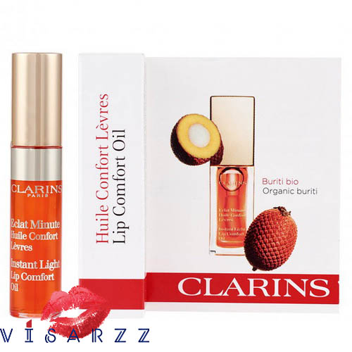 (Tester) Clarins Huile Confort Levres Lip Comfort Oil 2.8mL # 05 Tangerine ฟื้นบำรุง คืนความชุ่มชื้น ปกป้องเรียวปากจากความแห้งกร้าน เติมสีสันและประกายให้ริมฝีปากเต็ม เอิบอิ่ม เย้าย้วน
