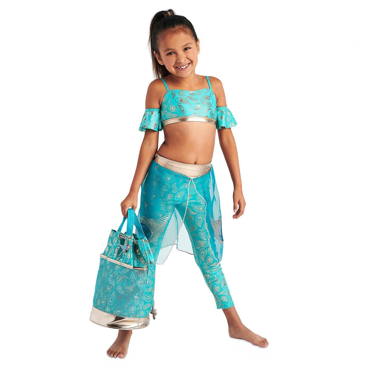 กระเป๋าสะพายเป้กันน้ำ Disney Jasmine Swim Bag for Kids