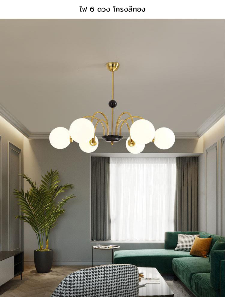 โคมไฟแขวนเพดาน Medieval French glass โป๊ะโคมทรงกลมสีขาวนม [AL-6464]