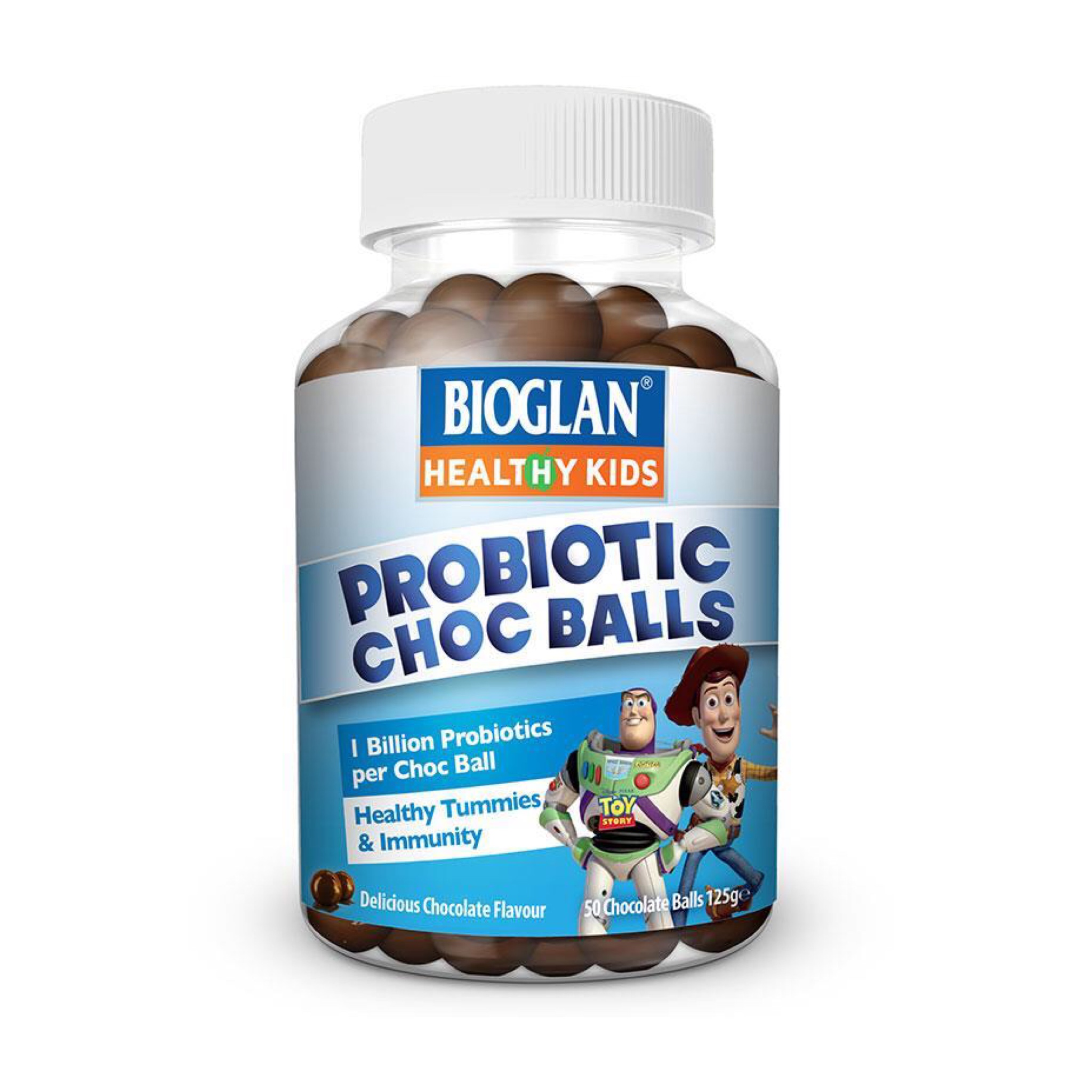 วิตามินโพรไบโอติกสำหรับเด็ก BIOGLAN Healthy Kids Probiotic (Choc Balls)