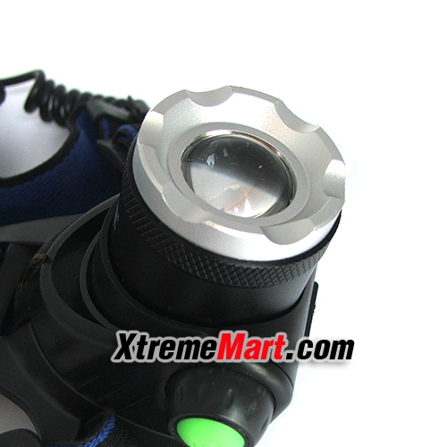 ชุดเซตไฟฉายคาดหัวซูม Haixnfire หลอด XM-L2 U2 แสงขาว 4โหมด 1000LM Zoom Headlamp พร้อมแบตเตอรี่และเครื่องชาร์จ (ชุดละ)