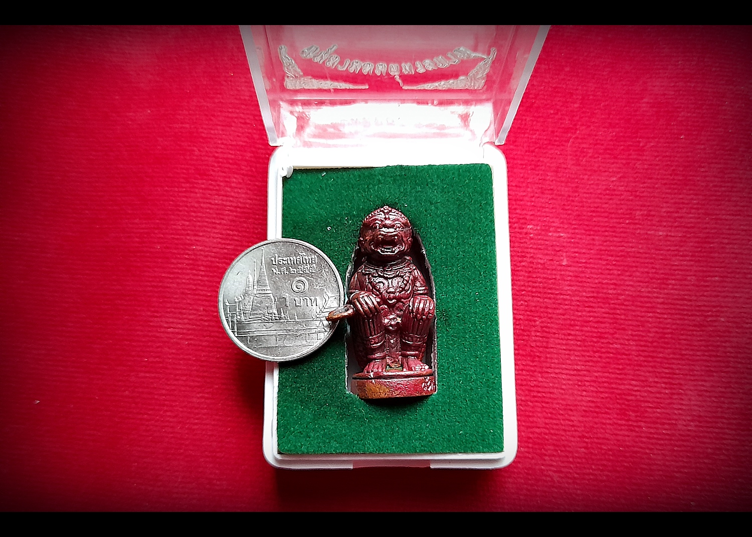 หนุมาน มนต์พระกาฬ ถืออาวุธ ตรีศูล เนื้อทองแดง (เจิมด้วยน้ำมันว่าน108 ชุบตัวของหนุมาน ให้เกิดฤทธิ์ตามหลักวิชา) ปี2563 #รับประกันแท้