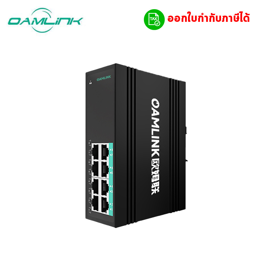 สวิตช์ฮับเกรดอุตสาหกรรม 8 Port Gigabit Ethernet/Use DIN Rial installation/12~58VDC (CE,FC,RoHs Certificate)