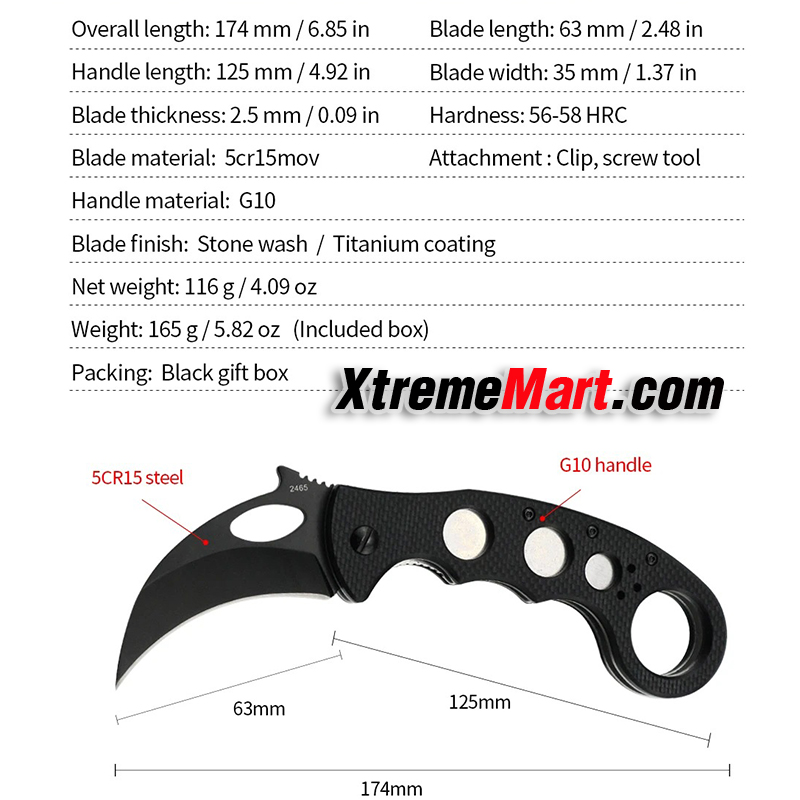 มีดพับ Emerson