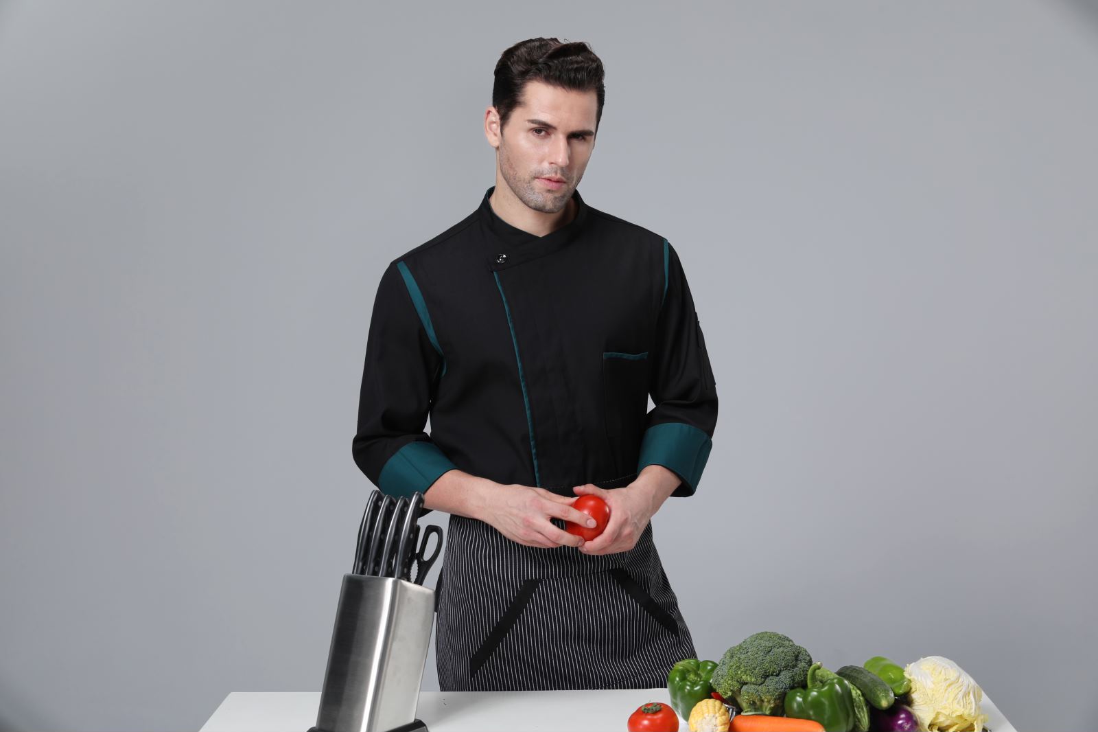 เสื้อเชฟ,เสื้อกุ๊ก,เสื้อเชฟโรงแรม,เสื้อเชฟชาย,เสื้อเชฟหญิง,ชุดเชฟโรงแรม C6603003 สีภาพ M-4XL