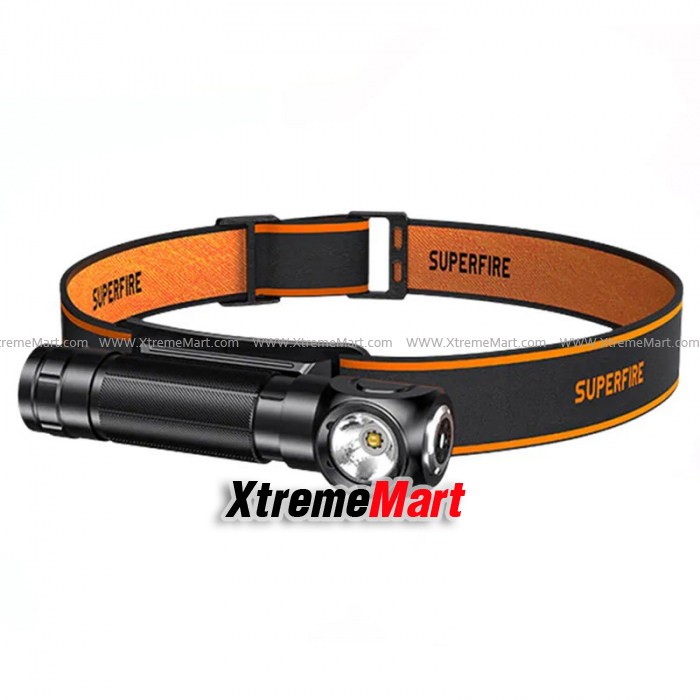 ชุดเซตไฟฉาย SuperFire รุ่น TH04 แสงขาว 600 ลูเมน 5โหมด USB Rechargeable