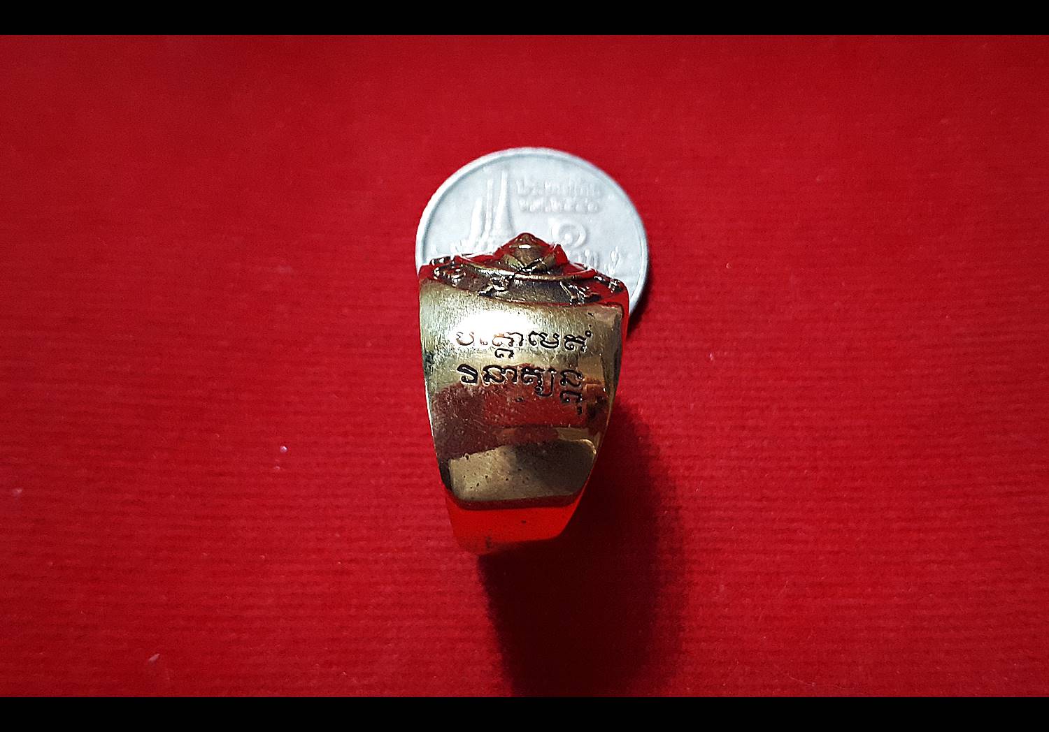 แหวน ดวงตาพญายม (นัยน์ตาพญายม) (ขนาดแหวนเบอร์ 70) เนื้อโลหะชนวน ปี2562 #รับประกันแท้ - หลวงพ่อหนุน วัดพุทธโมกข์