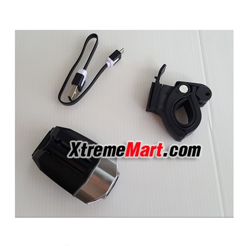 ไฟติดหน้ารถจักรยาน Raypal-RPL-2269 แสงขาว 300 LUMENS Bike Lights USB Rechargeable (Black)