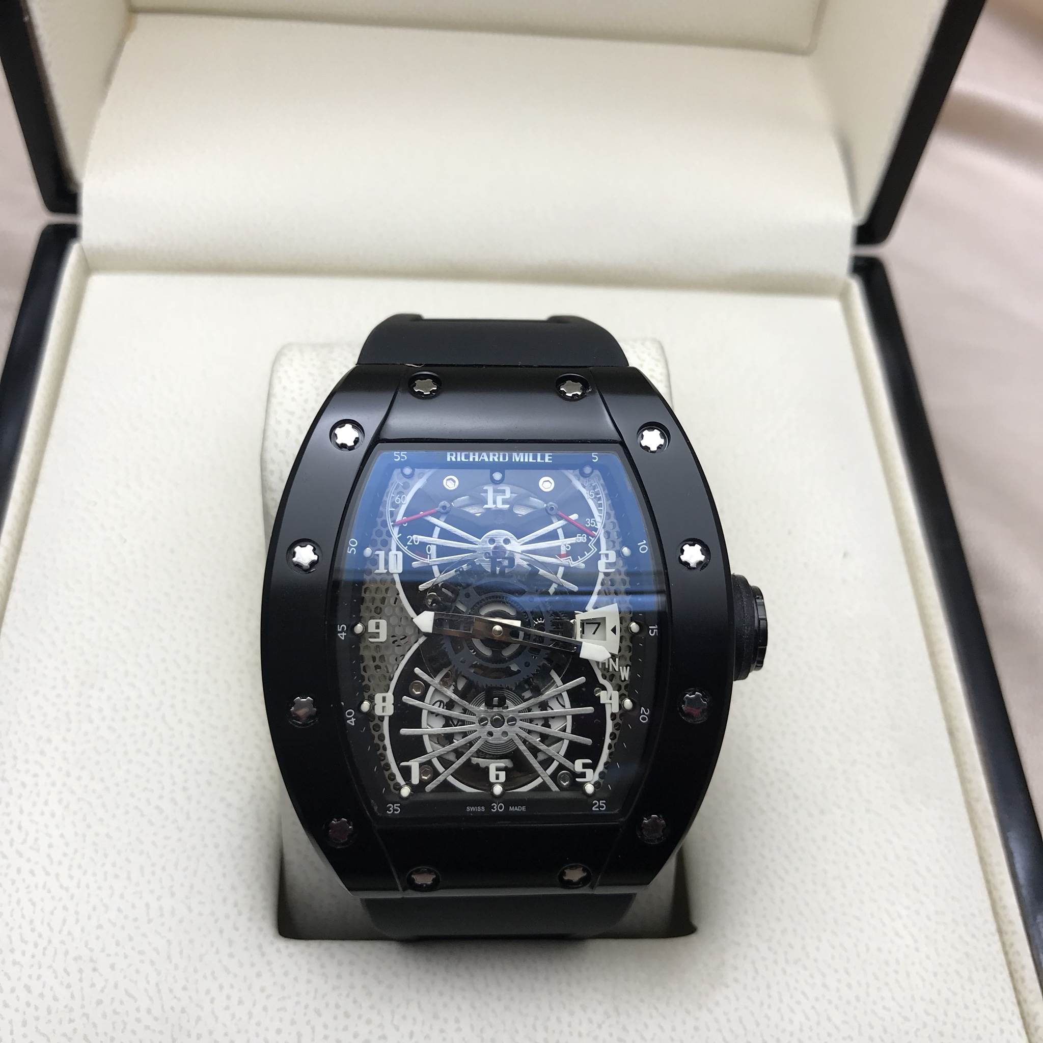 นาฬิกา Richard Mille RM022 - Tourbillon Aerodyne Dual Time Zone งาน Mirror Swiss