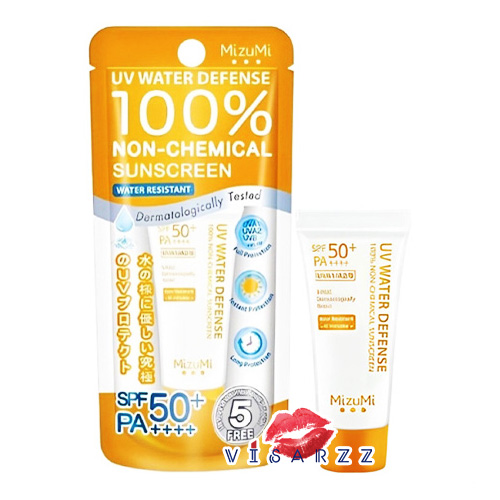 (หลอดส้ม 8g) MizuMi UV Water Defense Pro SPF50+ PA++++ 8g มิซึมิ ครีมกันแดดสูตรกันน้ำ ปราศจากสารกันแดดแบบเคมี 100% สูตรกันน้ำและเหงื่อ เหมาะกับกิจกรรมกลางแจ้ง