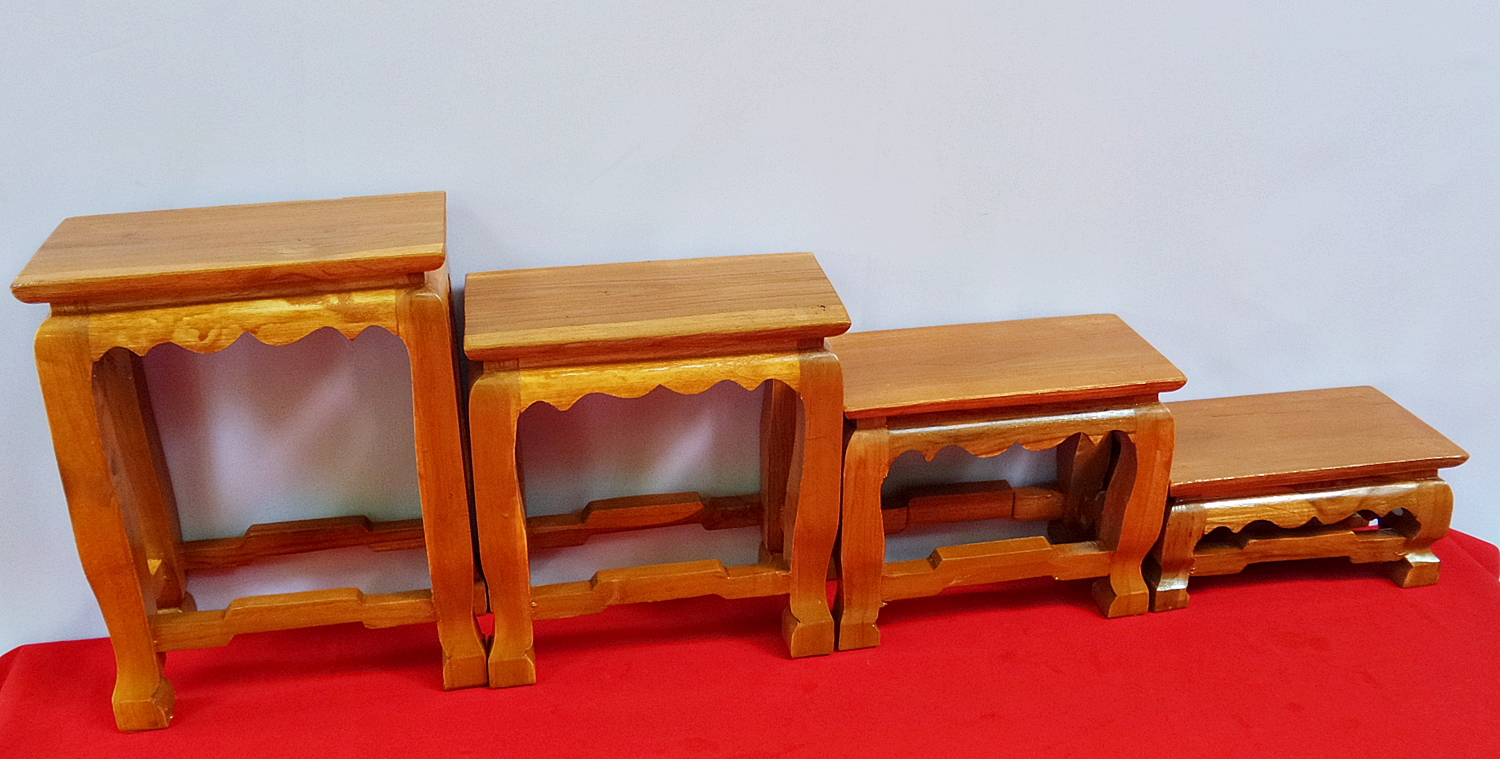 โต๊ะหมู่บูชา แบบแยกชิ้น โต๊ะสำหรับวางพระพุทธรูป วางวัตถุมงคล หรือ วางโชว์สินค้า