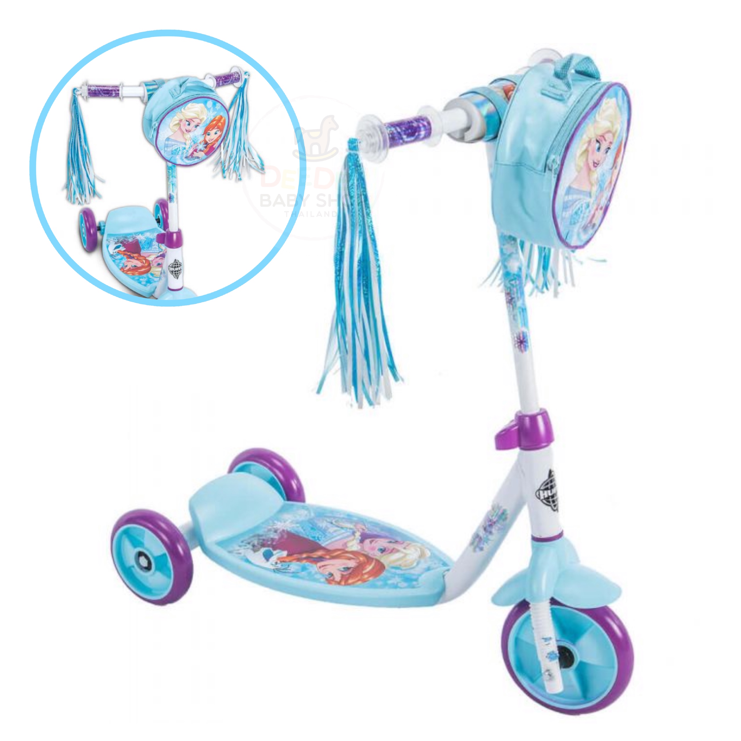 รถสกู๊ตเตอร์สำหรับเด็ก Huffy Disney Frozen 3-Wheel Scooter