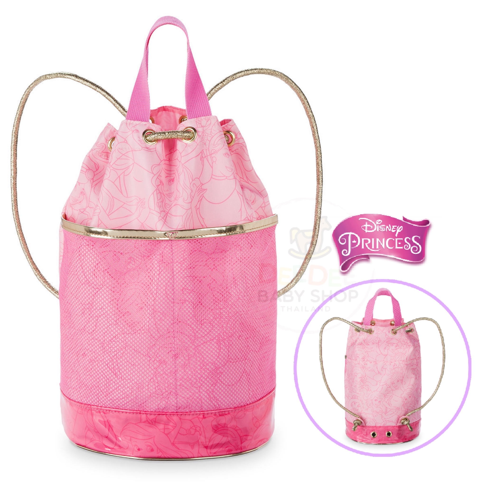 กระเป๋าสะพายเป้กันน้ำ Disney Princess Swim Bag for Kids