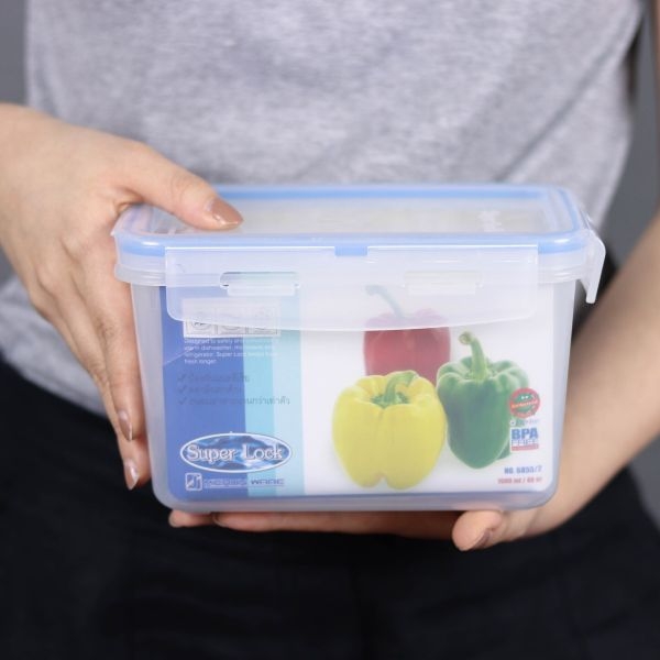 P10861 กล่อง Superlock (13x 19x11 cm) จุ 1.5 ลิตร #6855-2 No.6855-2 (ราคาส่งต่อ 12 ใบ: เฉลี่ย 85 บต่อใบ)