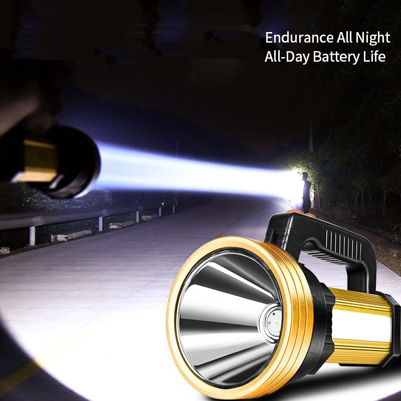 ไฟฉายสปอร์ตไลท์ Super Bright LED SP-X20 V2 45W สว่าง 9600ลูเมนส์ Rechargeable Spotlight Flashlight Tactical Handheld Searchlight High-power Torch