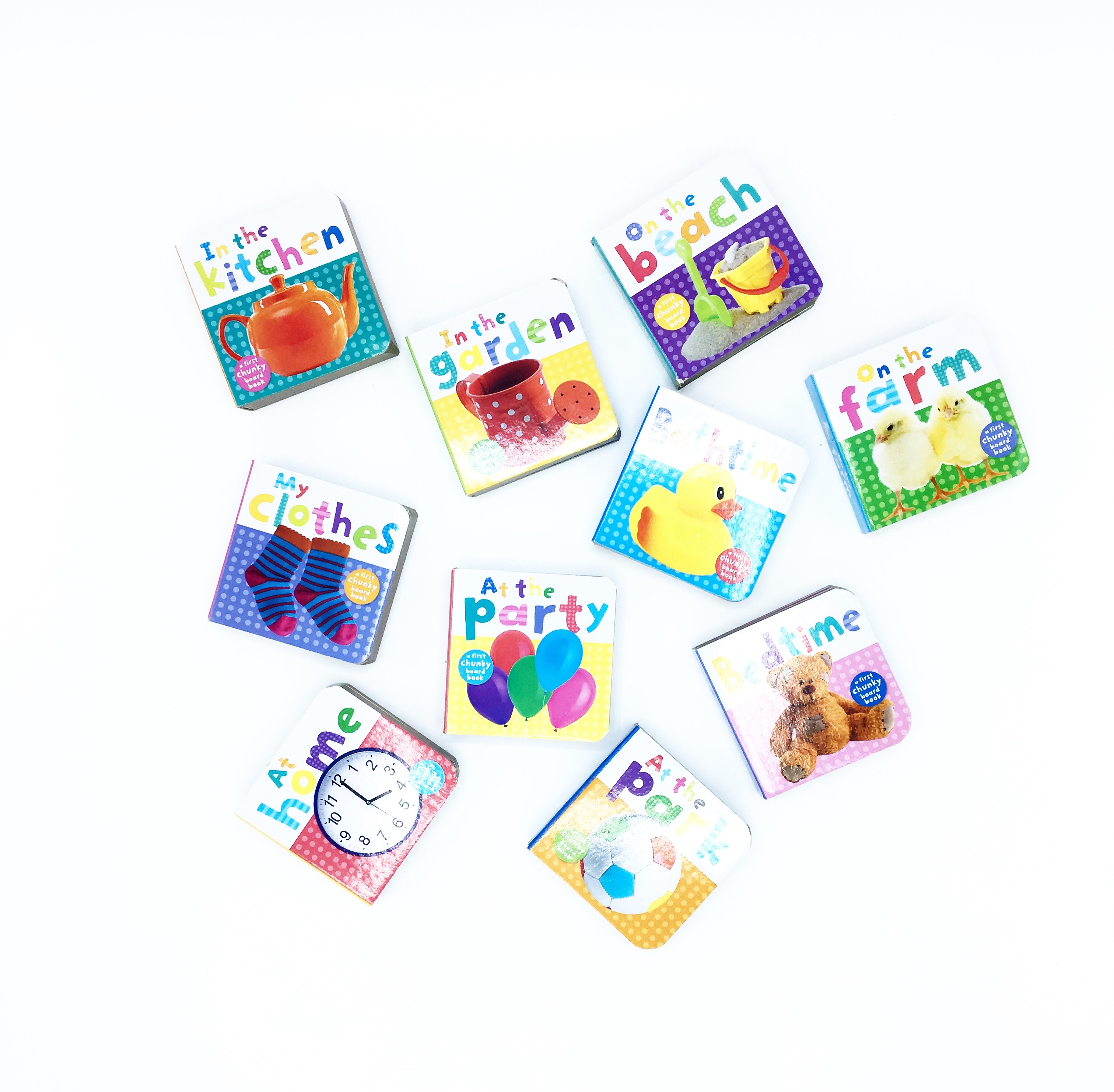 ชุดหนังสือเสริมทักษะสำหรับลูกน้อย Book Tower 10 Chunky Books - First Words