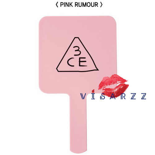 3CE Square Hand Mirror # Pink Rumour กระจกเหลี่ยมสุดน่ารัก ฮอตฮิตสุดเวลานี้ค่ะ