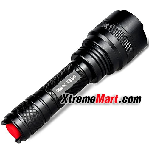 ชุดเซตไฟฉาย SupFire C8 T6 LED flashlight 1100LM 5 โหมด แสงสีขาว (สีดำ)