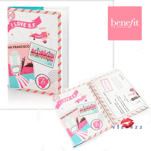 Benefit Passport Cover I Love S.F. พาสปอร์ตคอฟเว่อ ปกสวยๆ สวยทั้งด้านหน้าด้านหลังเลยค่ะ ไม่เชื่อดูรุปข้างในได้เลย