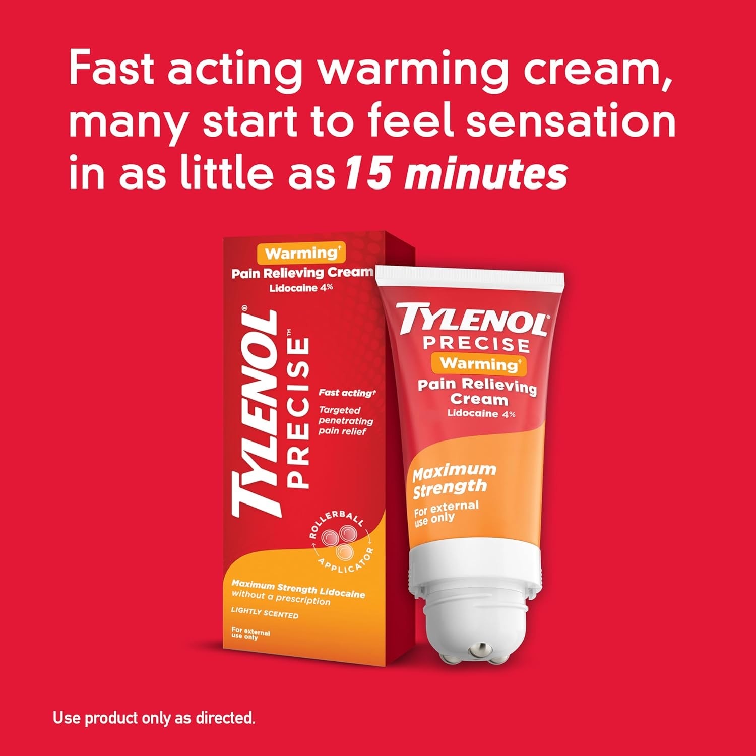 ลูกกลิ้งบรรเทาอาการปวดสูตรเย็น TYLENOL PRECISE Warming Pain Relieving Cream