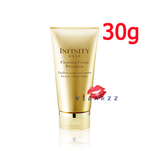 (Tester 30g) Kose Infinity Cleansing Cream Prestigious คลีนซิ่งครีมเนื้อนุ่มลื่น พร้อมมอบความกระจ่างใสราวกับผิวเกิดใหม่ เปี่ยมประสิทธิภาพชำระล้างคราบเครื่องสำอางและสิ่งสกปรกบนผิวได้อย่างอ่อนโยน