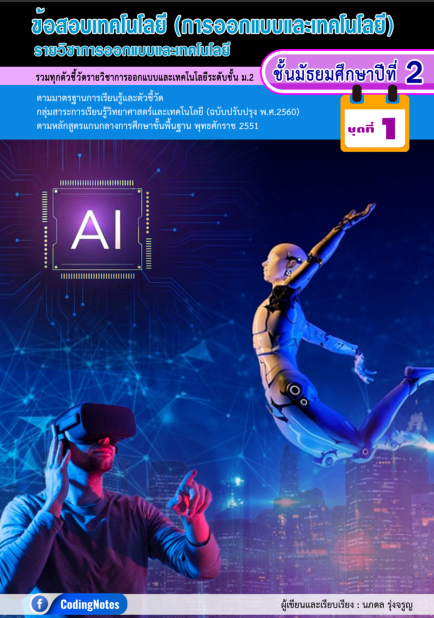 ข้อสอบการออกแบบและเทคโนโลยี ม.2 รวมทุกตัวชี้วัด ชุดที่ 1