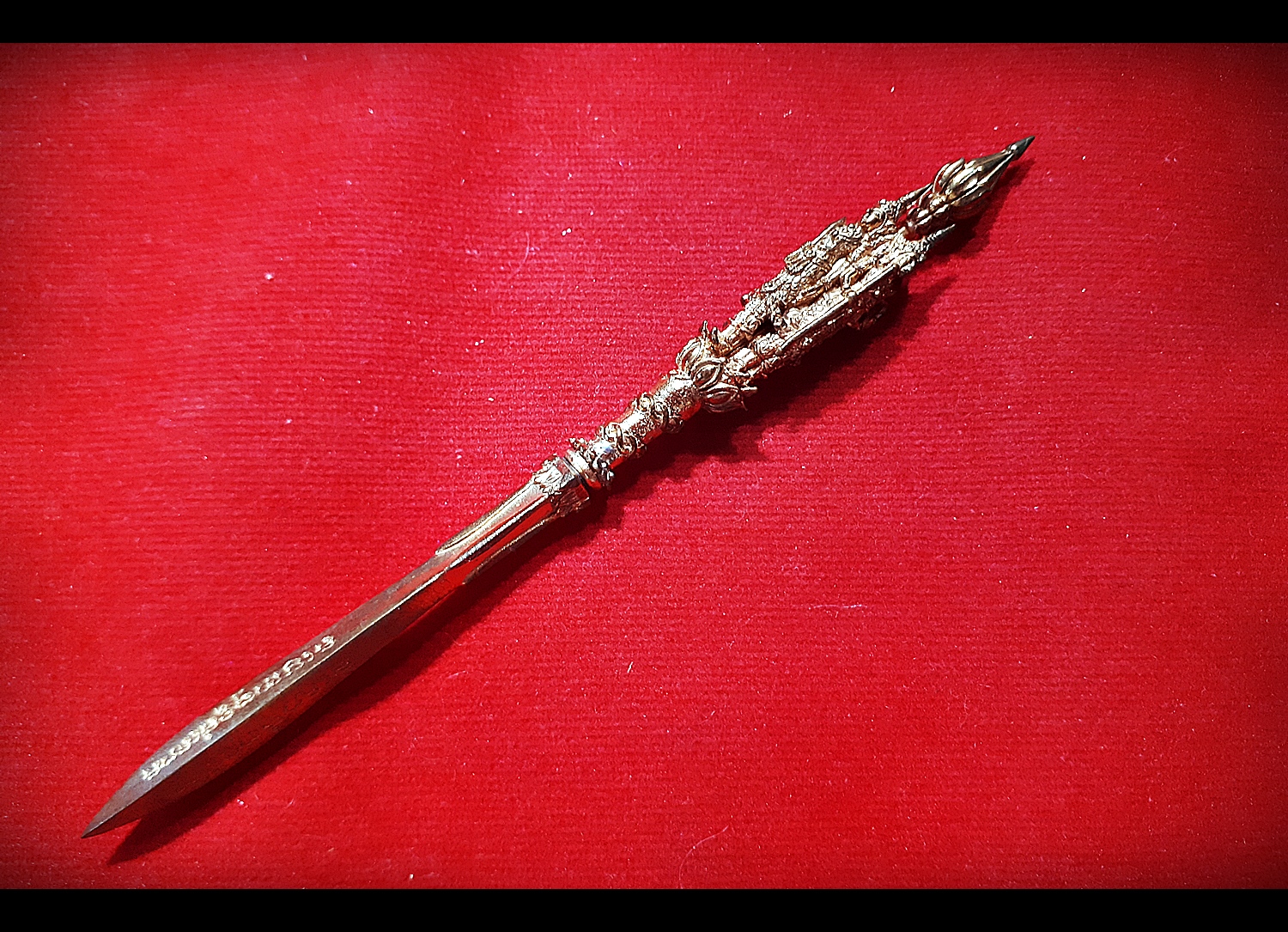 พระขรรค์โสฬส ศรีสรรเพชญ์ ที่๑ (ด้ามท้าวมหาราช ทั้ง4องค์ ท้าวจตุโลกบาล) (เข้าพิธีปลุกเสกมีดหมอเพชราวุธ วัดท่าขนุน ปี2558) #รับประกันแท้