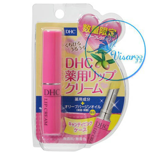 (แพคเกจสีชมพู ลิมิเตดอิดิชั่น) DHC Lip Cream 1.5g ลิปบำรุงริมฝีปากคุณภาพเยี่ยมขายดีอันดับ 1 ในญี่ปุ่น ให้ความชุ่มชื้นและบำรุงให้ริมฝีปากไม่คล้ำ ชนะเลิศรางวัลThe Best cosmetics award