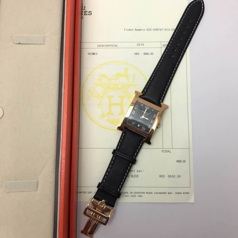 นาฬิกา hm heure h men watch ผู้ชาย สายหนัง