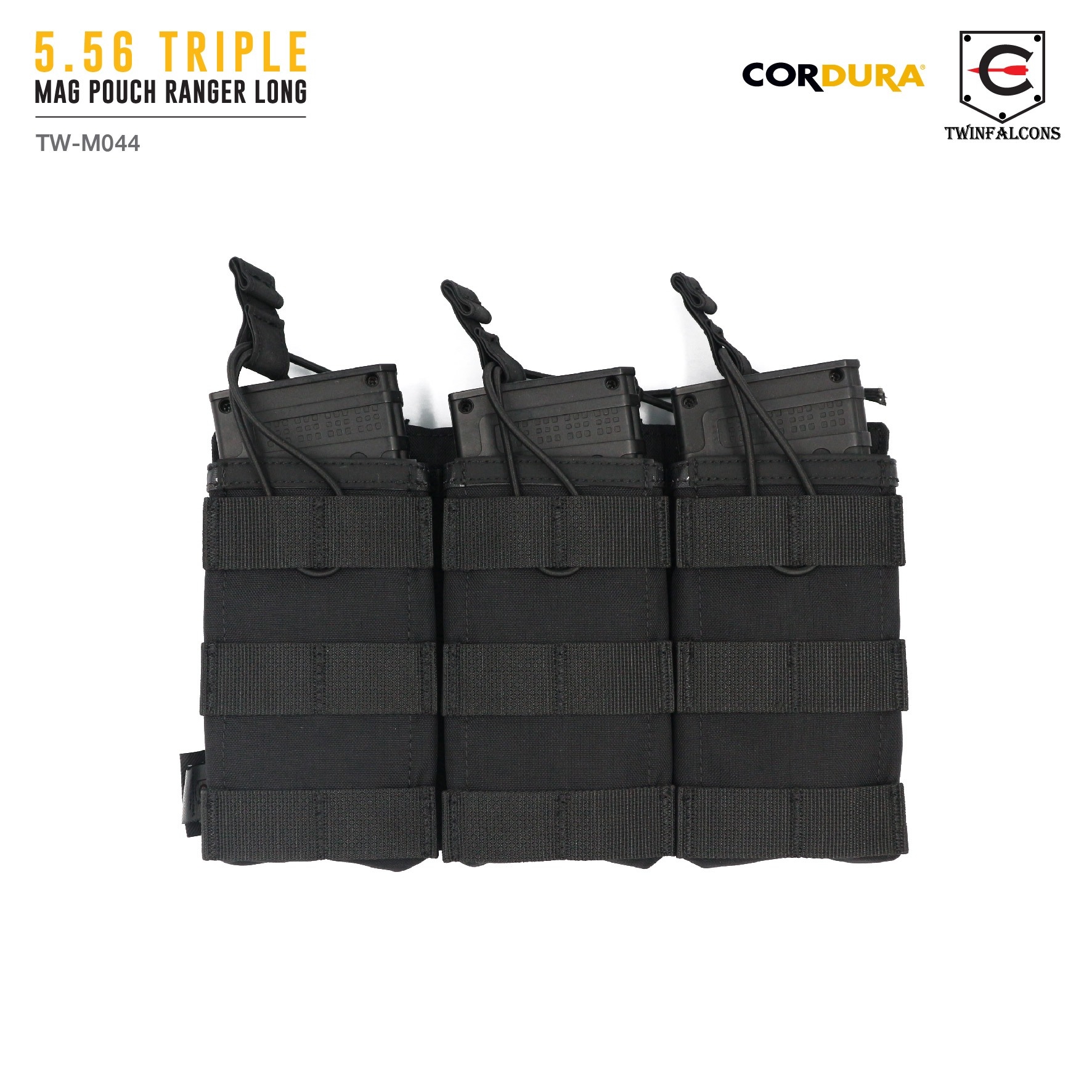 ซองแม็กกาซีน 5.56 Triple Mag Pouch Ranger Long ( Twinfalcons ) [ TW-M044 ] (K0730)