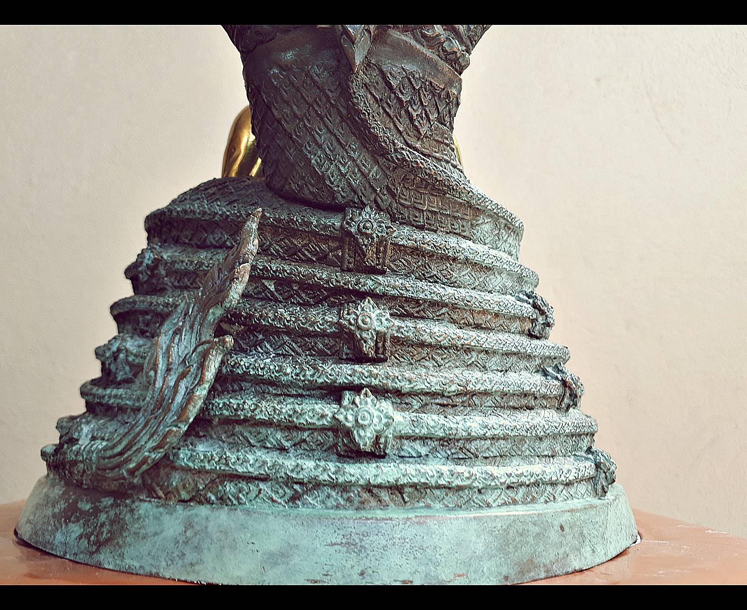 รูปหล่อ พระพุทธเจ้า ปางพระนาคปรก (พญานาค7หัว) เนื้อทองเหลือง ปี2562 (พระหน้าตัก5นิ้ว ฐาน7นิ้ว สูง8นิ้ว) #รับประกันแท้