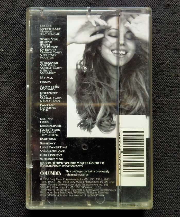 เทป Mariah Carey : #1's