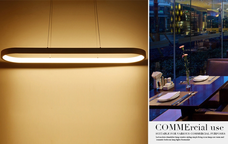 โคมไฟ LED แขวนเพดานสไตล์โมเดิร์นทรงวงรี [CP-2255]