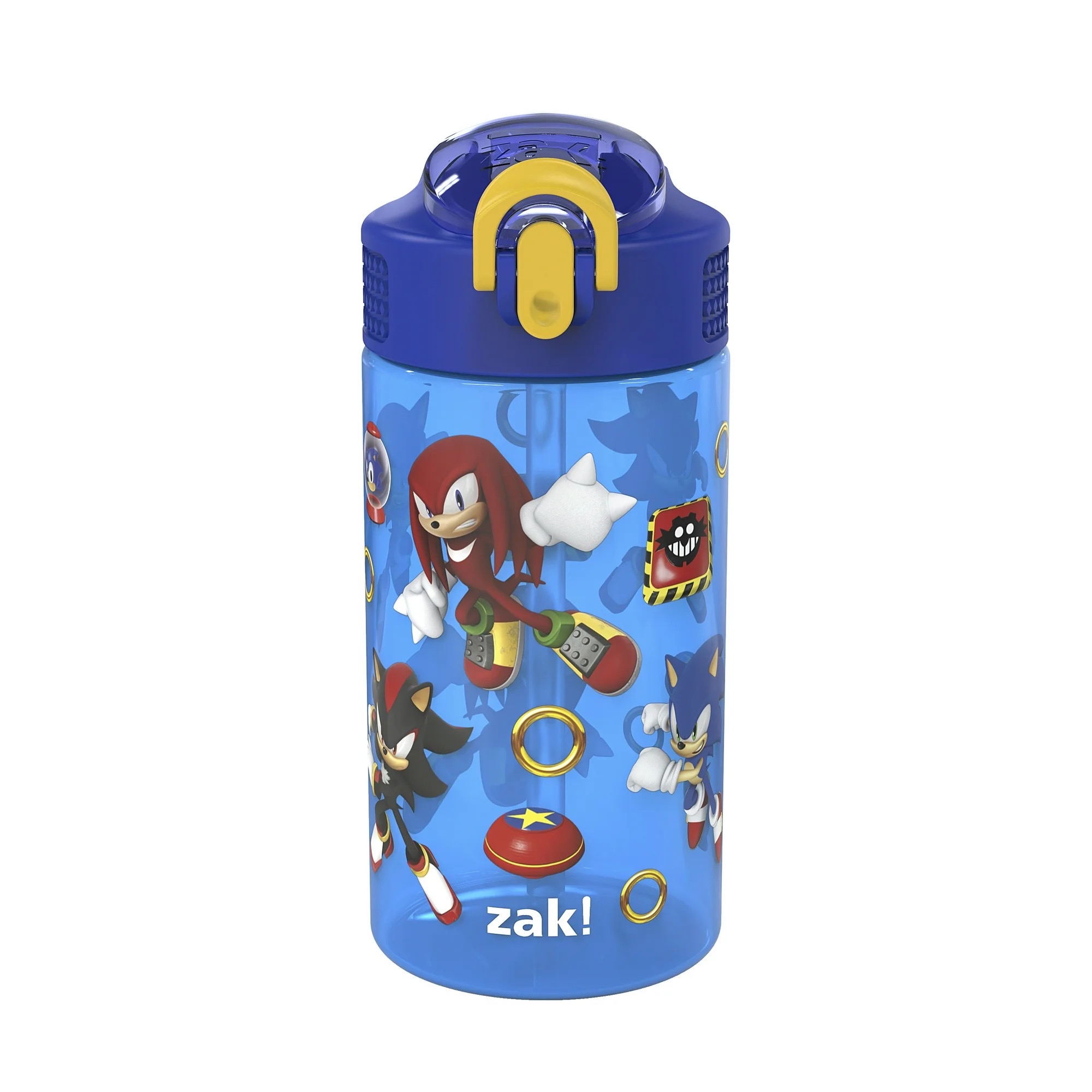 กระติกน้ำพร้อมหลอดดื่มสำหรับเด็ก Zak! Sonic 16 Oz. Reusable Water Bottle with Straw