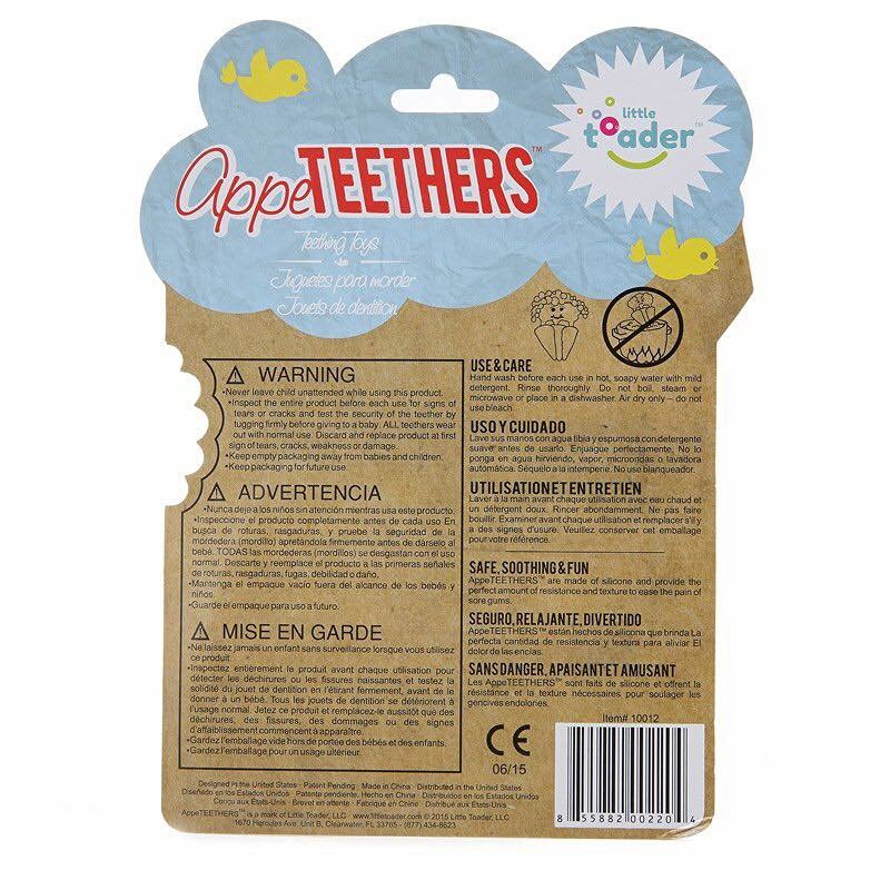 ยางกัดรูปทรงสุดฮา Little Toader Appe Teethers Teething Toys (3 Carat Teether)