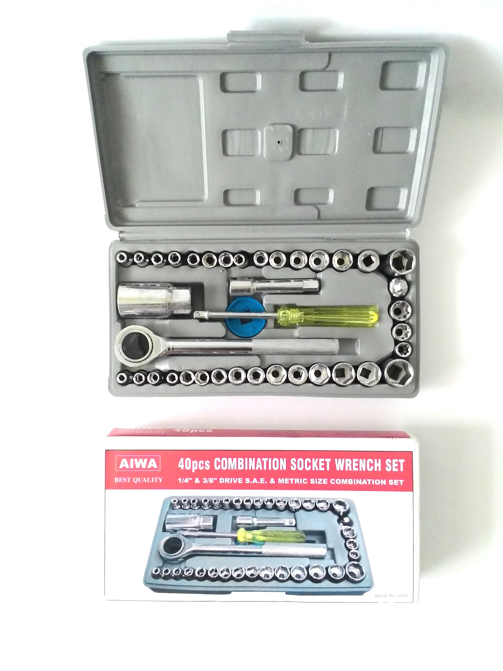 ชุดเครื่องมือบล๊อคอเนกประสงค์AIWA 40 ชิ้น