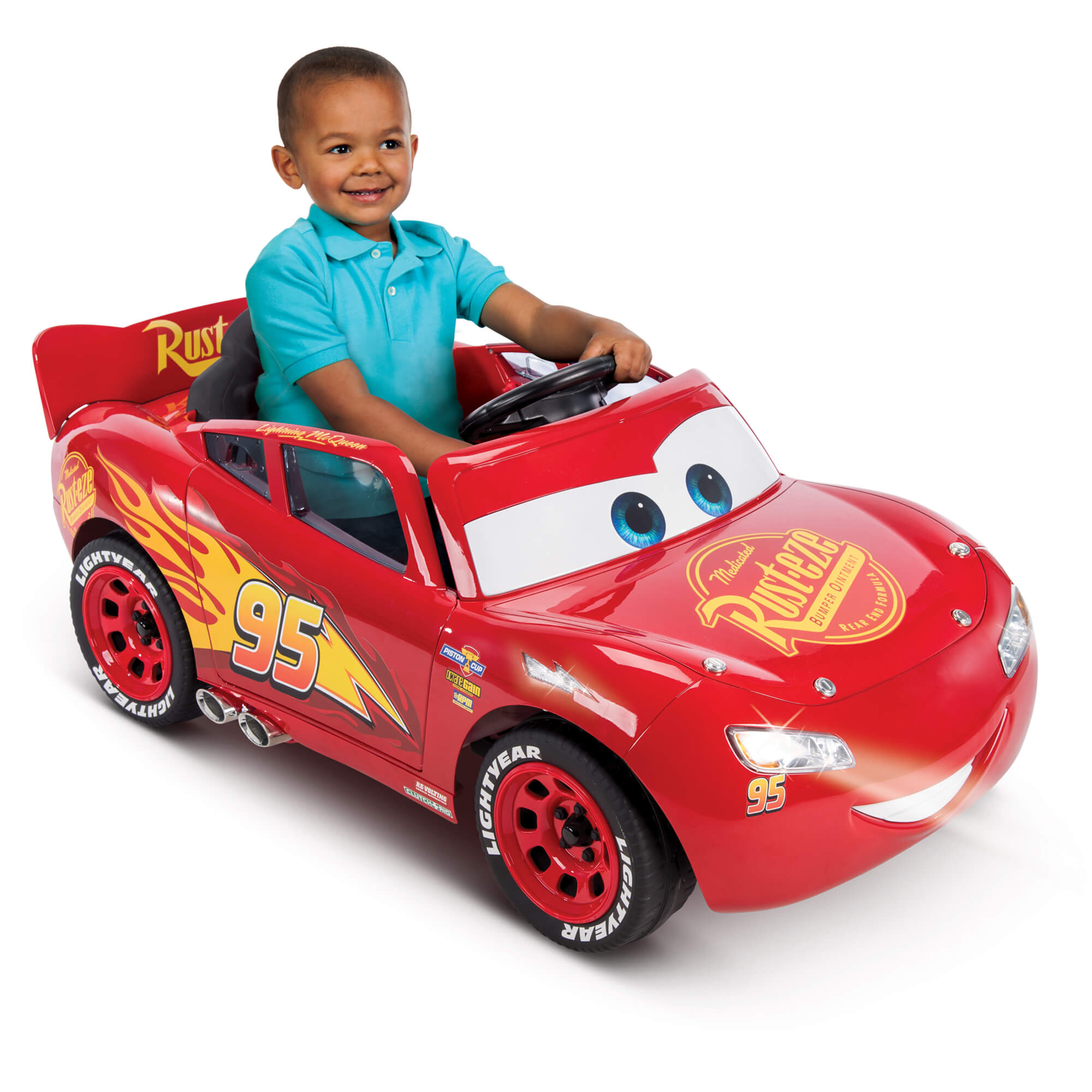 รถแบตเตอรี่สุดเท่ห์สำหรับเด็ก Huffy Disney Cars 3 Lightning McQueen 6V Battery-Powered Ride-On