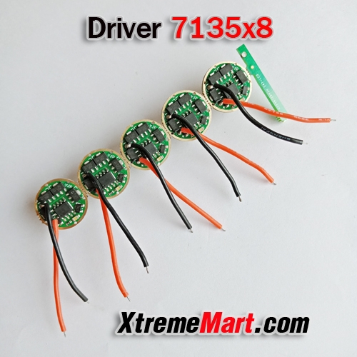 วงจร Driver 7135x8 17mm New Firmware สำหรับ DIY (ชิ้นละ)