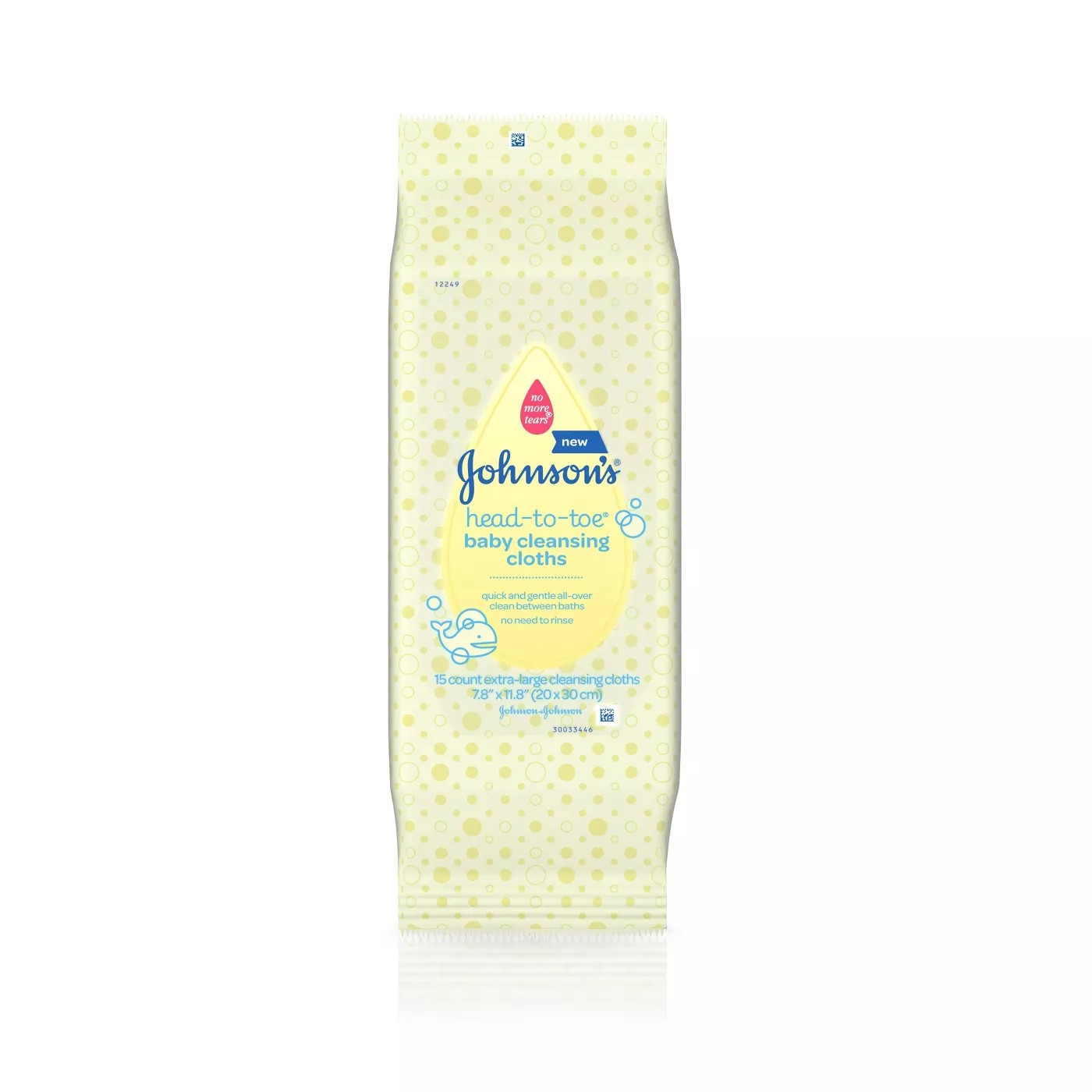 ผ้าทำความสะอาดผิวสำหรับเด็ก Johnson's TOP-TO-TOE Baby Washclothes