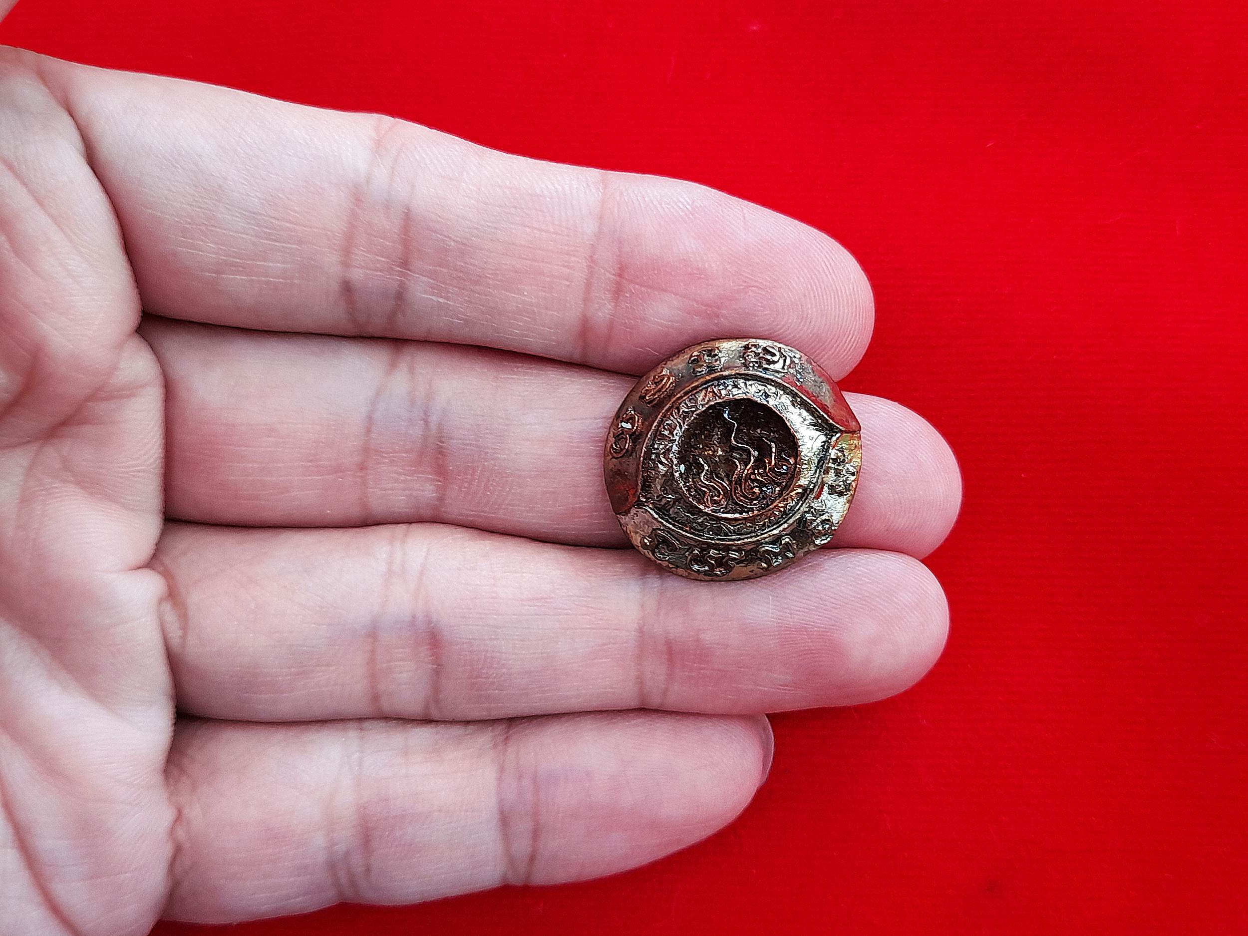 ดวงตา พยายม เนื้อโลหะชนวน (งานไหว้ครู ปี2561) #รับประกันแท้ - หลวงพี่เก่ง วัดท่าเสา