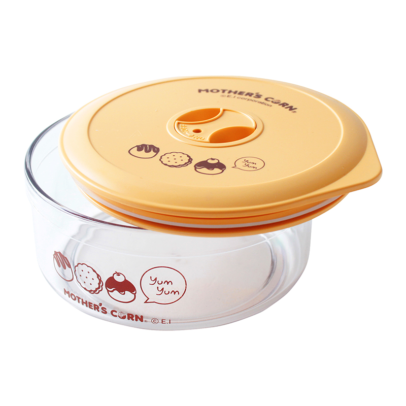 ถ้วยเก็บอาหารพร้อมฝาปิดสำหรับพกพาจากข้าวโพดปลอดสารพิษ Mother's Corn Snack Container (M)