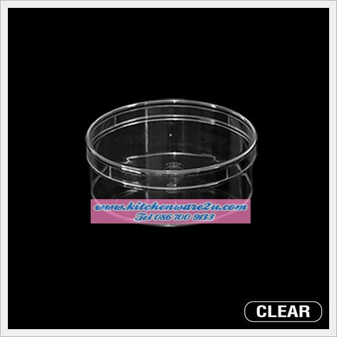 P06613 กล่องกลมใส ฝาเรียบ (23 x 23 x 7 cm) No.206 (ราคาส่งต่อ 1 โหล: 12 ใบ:เฉลี่ย 62.5 บ/ใบ)